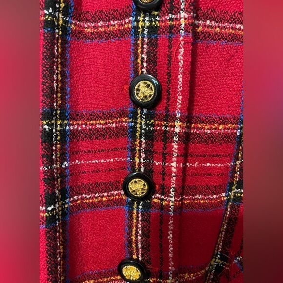 Vintage Kenneth Mitchell plaid blazer sz 11 M - Picture 3 of 7